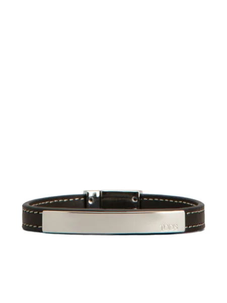 Кожена гривна Tod's кафяво