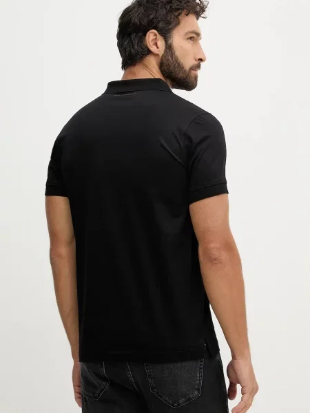 Polo tričko Karl Lagerfeld černé