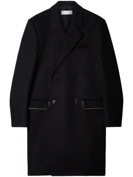 Palton Off-white de lână alb