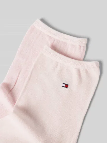 Skarpety z elastycznymi ściągaczami w zestawie 2 szt. Tommy Hilfiger różowe