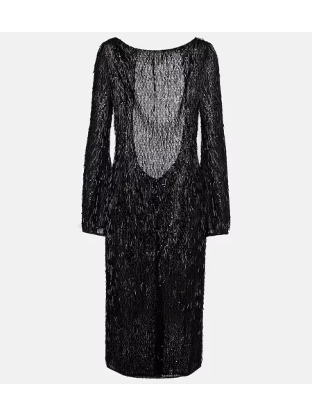 Rochie midi Dolce&gabbana până la genunchi de costum negru