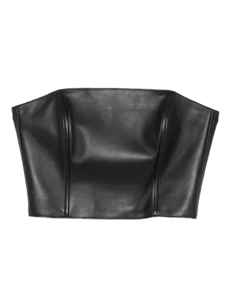 Top Polo Ralph Lauren din piele negru