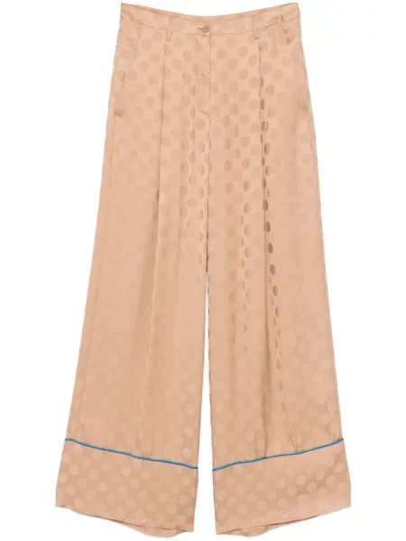 Pantaloni Merci cu buline maro