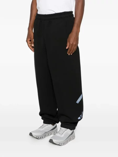 Pantaloni Adidas cu imagine alergare negru