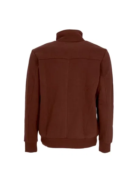 Bluza 47 Brand z wysokim kołnierzem brązowa
