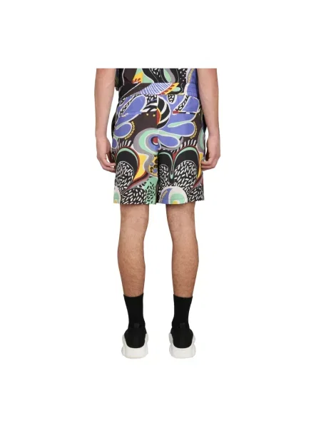 Krótkie szorty Moschino z nadrukiem