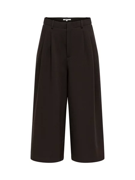 ONLY Pantaloni cutați ONLLyon închis maro