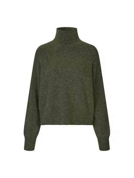 Sweter Samsoe Samsoe wełniany zielony