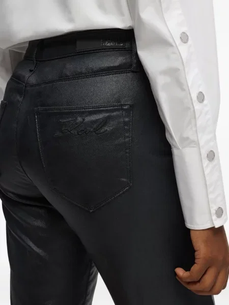 Blugi drepți Karl Lagerfeld negru