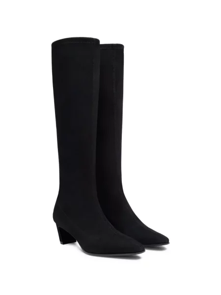 Botine Stuart Weitzman din piele de căprioară negru