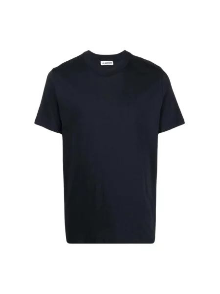 Koszulka Jil Sander z krótkim rękawem niebieska