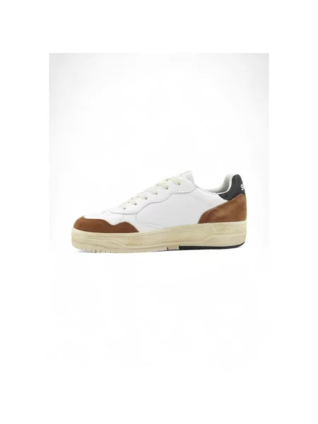 Sneakersy Sun68 skórzane białe