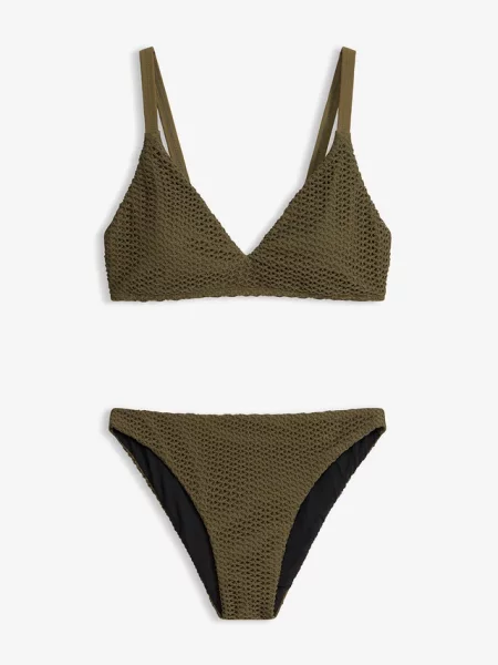 Bikini bustier z dzianiny szydełkowej 2 części zielone