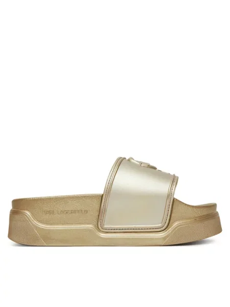 KARL LAGERFELD Шльопанці Kondominium золотий