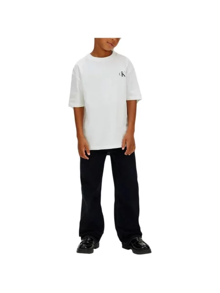 Gyerek póló Calvin Klein Jeans fehér