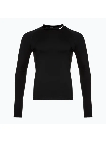 Мъжки тренировъчен анцуг с дълъг ръкав Nike Pro Dri-Fit Warm black/white бяло