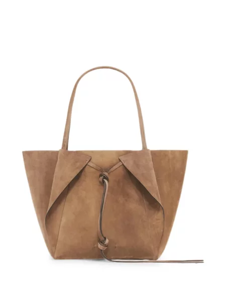 Τσάντα shopper Gabriela Hearst σουέτ καφέ