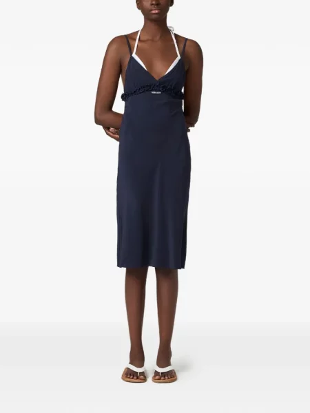 Rochie Miu Miu din crep albastru