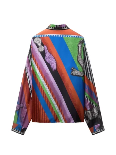 Cămașă Versace cu imagine albastru