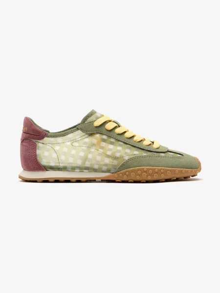Hoff BRIDGE VICHY SAGE sneakers pentru femei din piele întoarsă verde