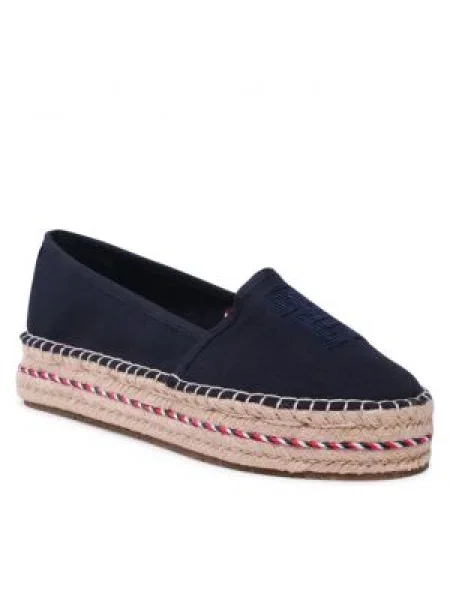 Pantofi Tommy Hilfiger cu broderie alb
