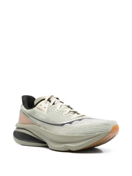 Sneakerși Saucony cu șireturi din dantelă verde