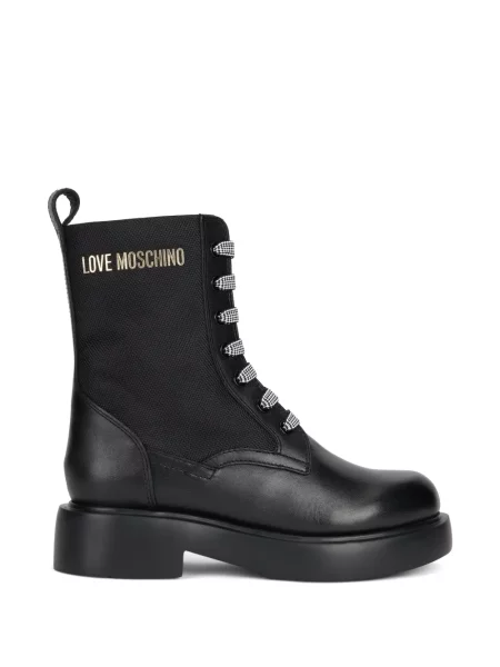 Členkové čižmy Love Moschino čierna
