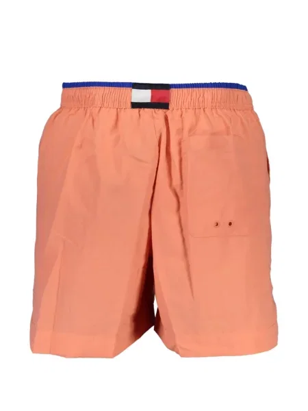 Kupaće gaće Tommy Hilfiger s autogramom s vezicama narančasta