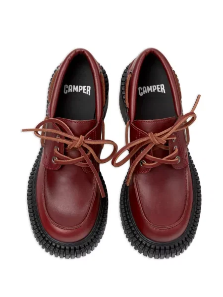 Pantofi loafer Camper din piele roșu