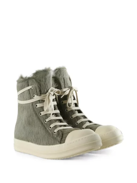 Top Rick Owens cu blană verde