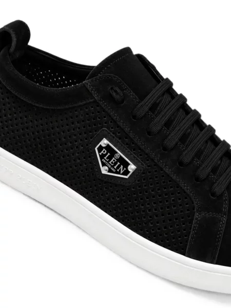 Sneakers Philipp Plein σουέντ μαύρο