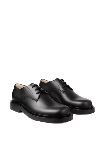 Pantofi derby Jimmy Choo cu șireturi din dantelă negru