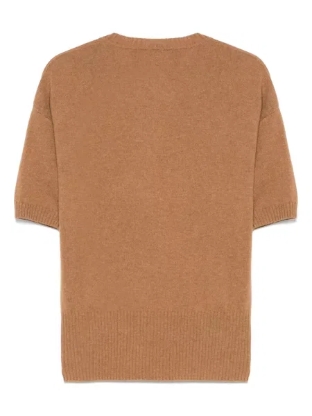 Tricou Wild Cashmere din cașmir maro