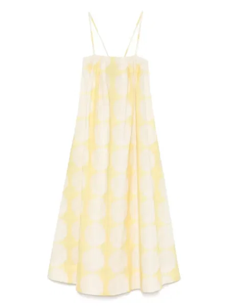 Костюм рокля Asceno жълто