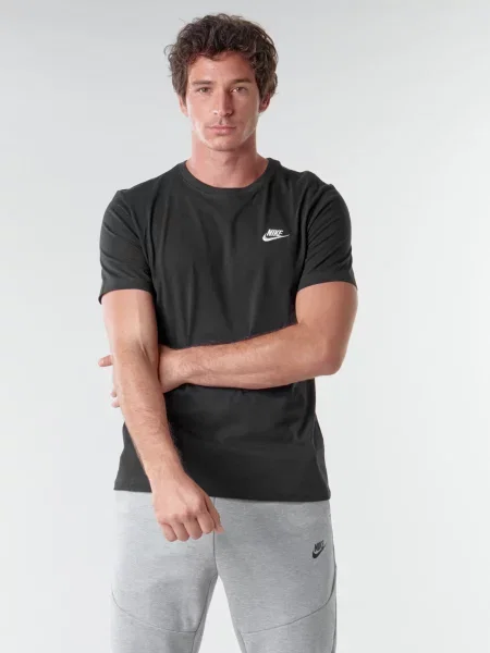 Férfi Nike Sportswear Club fekete/fehér póló. Méret: M fekete