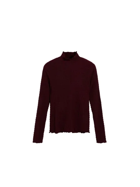 Scalpers Tricou burgundy roșu