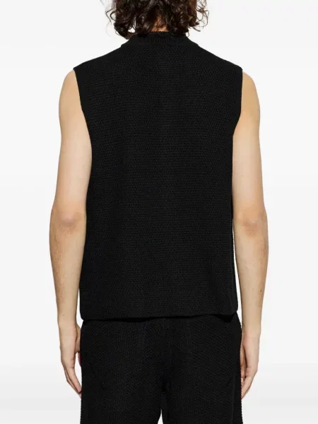 Елек Homme Plissé Issey Miyake джобове с копчета черно