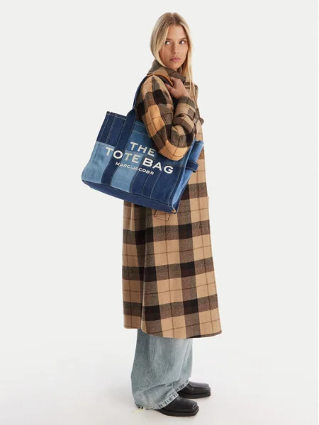 Marc Jacobs Geantă The Denim Large Tote Bag albastru