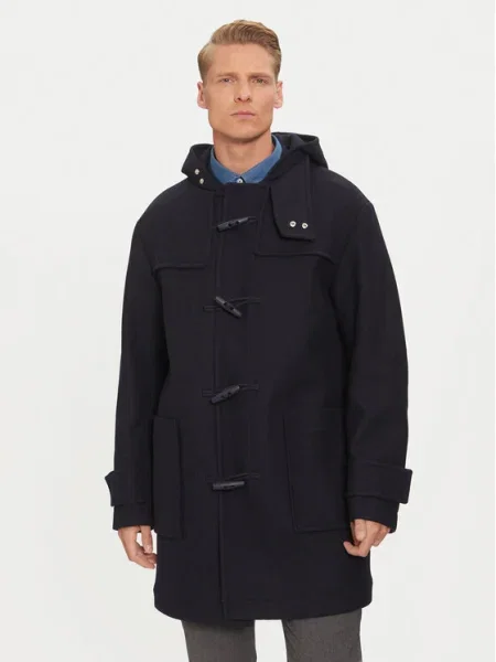 Boss Palton de lână Bleumarin