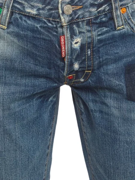 Blugi Dsquared2 zdrențuiți albastru