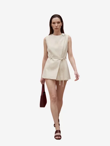 My fashion Vesta k obleku přírodní bílá