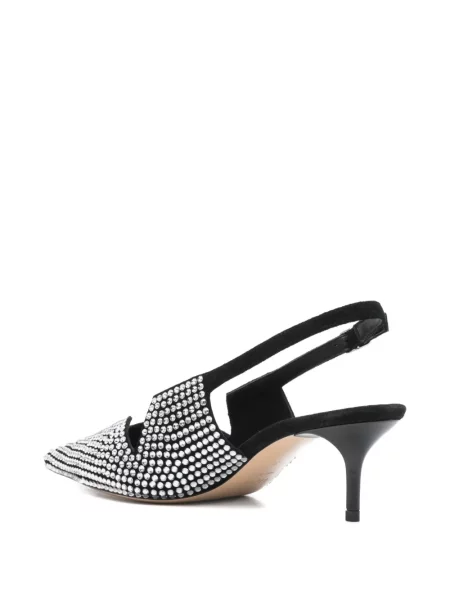 Pantofi cu toc Coperni slingback de cristal negru