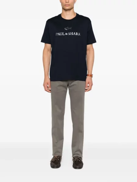 Tricou Paul & Shark cu imagine albastru
