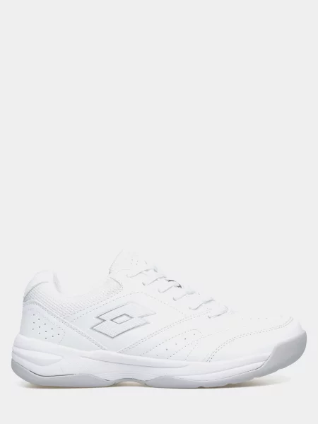 Кожаные кроссовки Lotto с автографом белые