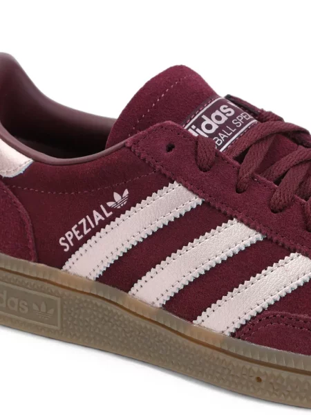 Sneakerși Adidas Superstar cu șireturi din dantelă maro