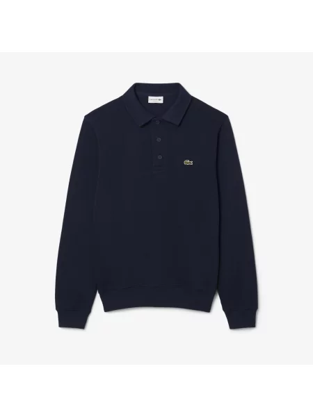 Lacoste Bluza Z Kołnierzykiem Polo Classic Fit granatowa