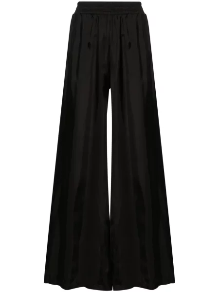 Satynowe talia spodnie Fabiana Filippi czarne