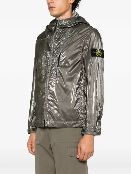 Geacă Stone Island cu strasuri gri