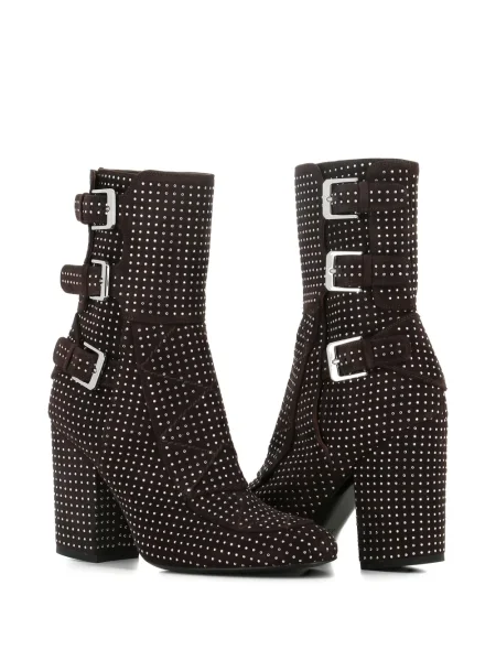 Botine Laurence Dacade din piele de căprioară maro