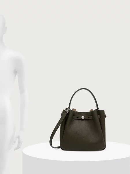 Bőr kézitáska Tory Burch zöld